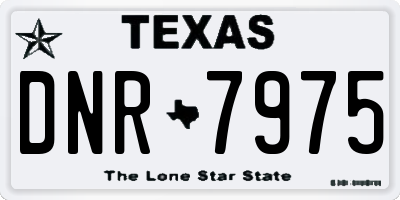 TX license plate DNR7975