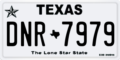 TX license plate DNR7979