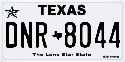 TX license plate DNR8044