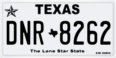 TX license plate DNR8262