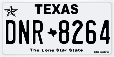 TX license plate DNR8264