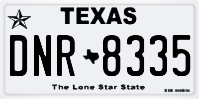 TX license plate DNR8335
