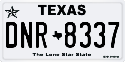 TX license plate DNR8337