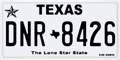 TX license plate DNR8426