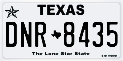 TX license plate DNR8435