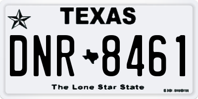TX license plate DNR8461