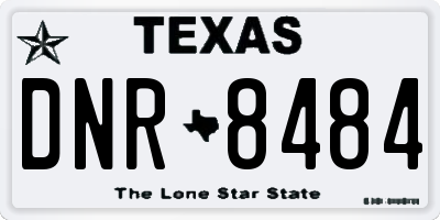 TX license plate DNR8484