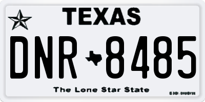TX license plate DNR8485