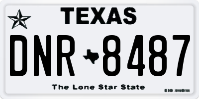 TX license plate DNR8487