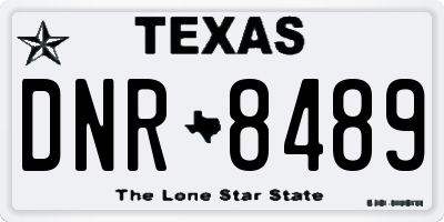 TX license plate DNR8489
