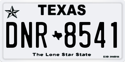 TX license plate DNR8541