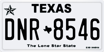 TX license plate DNR8546