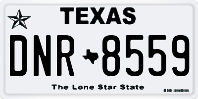 TX license plate DNR8559