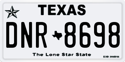 TX license plate DNR8698