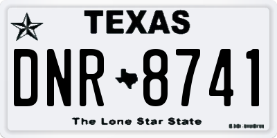 TX license plate DNR8741