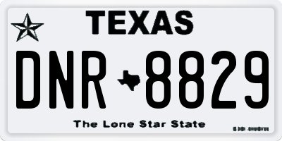 TX license plate DNR8829
