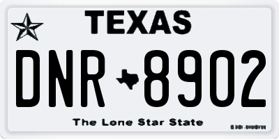 TX license plate DNR8902