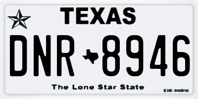 TX license plate DNR8946