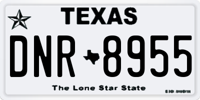 TX license plate DNR8955