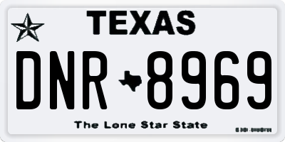 TX license plate DNR8969