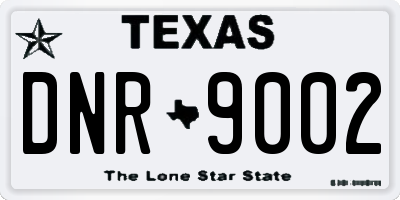 TX license plate DNR9002