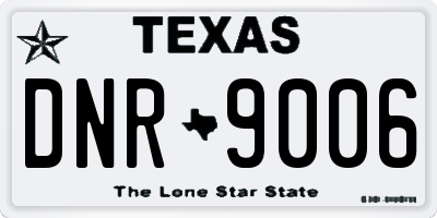 TX license plate DNR9006