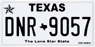 TX license plate DNR9057