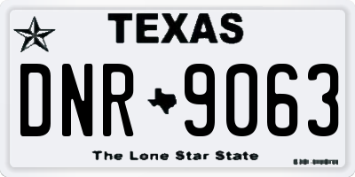 TX license plate DNR9063