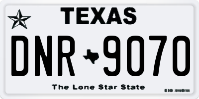 TX license plate DNR9070