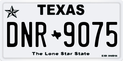 TX license plate DNR9075