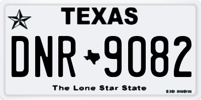 TX license plate DNR9082