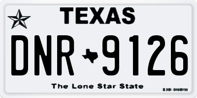 TX license plate DNR9126