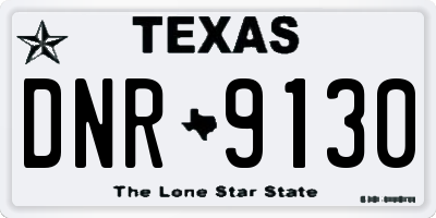 TX license plate DNR9130