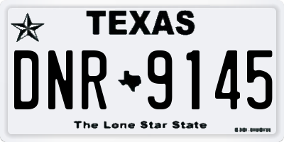 TX license plate DNR9145