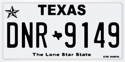 TX license plate DNR9149