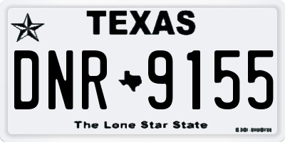 TX license plate DNR9155