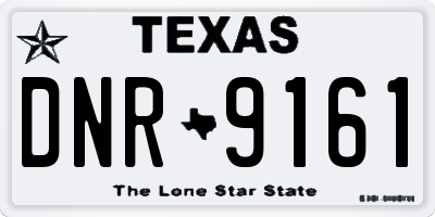 TX license plate DNR9161