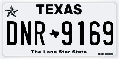 TX license plate DNR9169