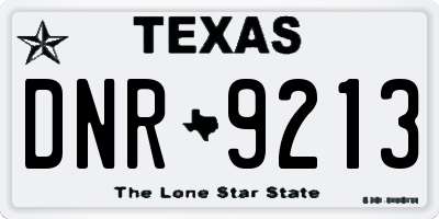 TX license plate DNR9213