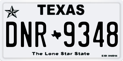 TX license plate DNR9348