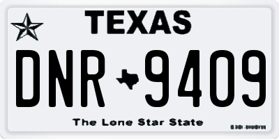 TX license plate DNR9409