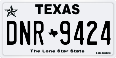 TX license plate DNR9424