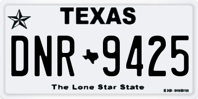 TX license plate DNR9425
