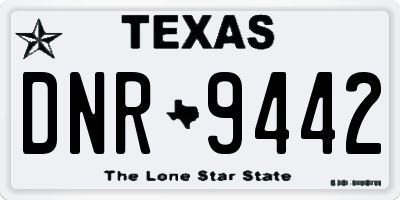 TX license plate DNR9442