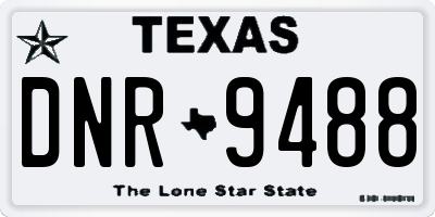 TX license plate DNR9488