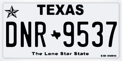 TX license plate DNR9537