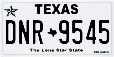 TX license plate DNR9545