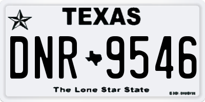 TX license plate DNR9546