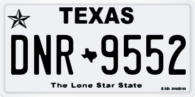 TX license plate DNR9552