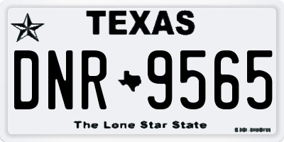 TX license plate DNR9565